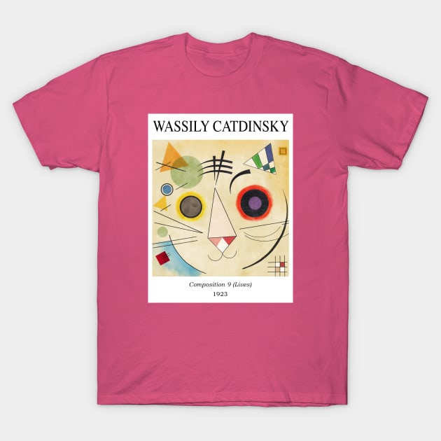 Wassily Catdinsky T-Shirt by Planet Cat Studio